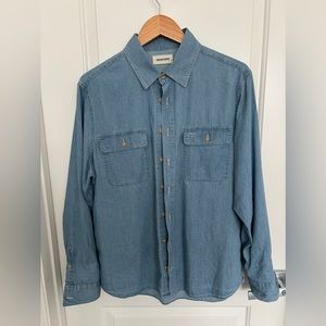 Taylor Stitch The Ledge Shirt in Sun Bleached Chambray size M/40